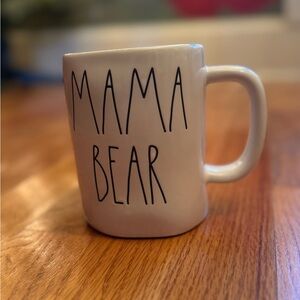 White Ceramic Mama Bear Mug